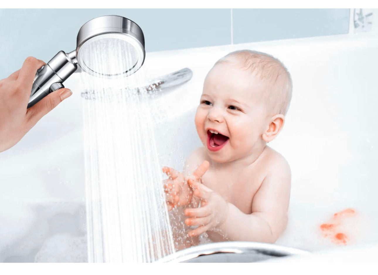 Two for $15 High Pressure Handheld Shower Head with Pause Switch, 3 Spray Modes Shower Head with Filter Hose and Adjustable Bracket,360 Degree Rotating Shower Head