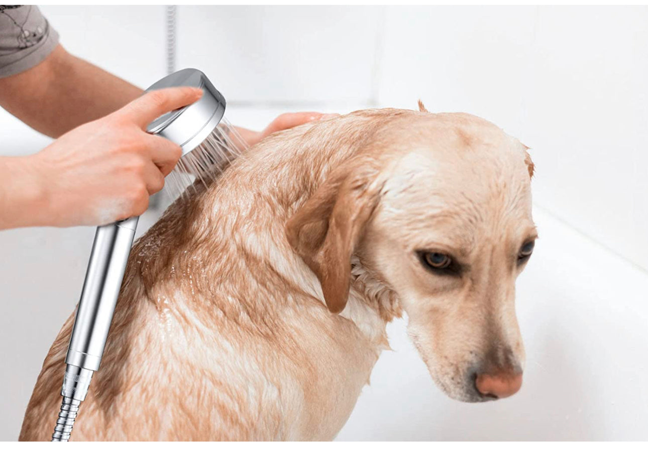 Two for $15 High Pressure Handheld Shower Head with Pause Switch, 3 Spray Modes Shower Head with Filter Hose and Adjustable Bracket,360 Degree Rotating Shower Head