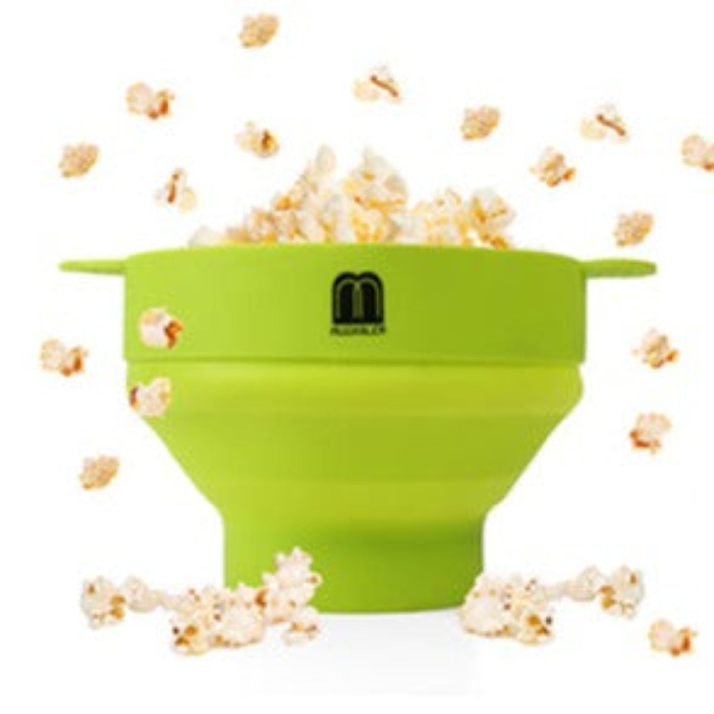 Microwave Popcorn Popper Silicone Popcorn Maker, Collapsible Bowl with Lid BPA Free and Dishwasher Safe