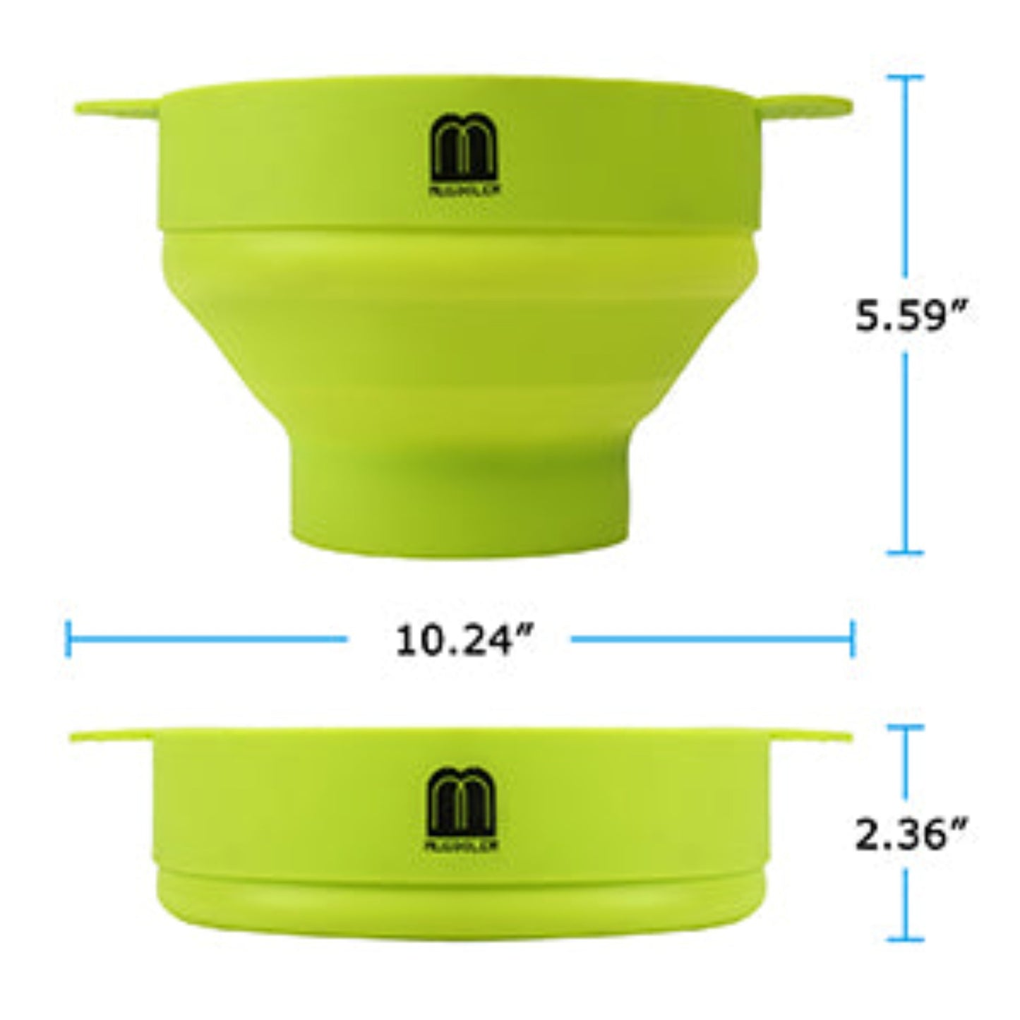 Microwave Popcorn Popper Silicone Popcorn Maker, Collapsible Bowl with Lid BPA Free and Dishwasher Safe